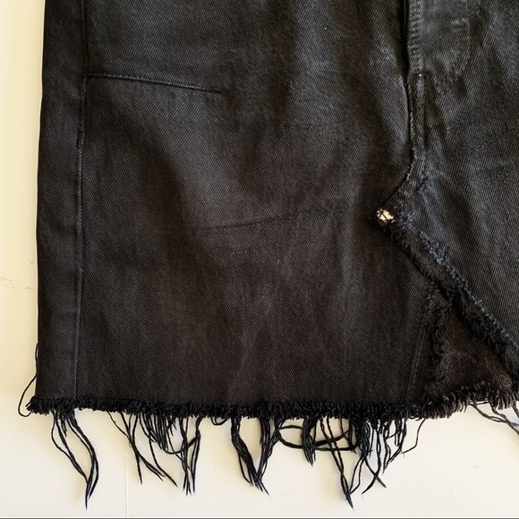 Re/Done Levi’s | Black Denim Mini Skirt Size 25 - Picture 4 of 8